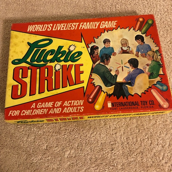Vintage 1972 International Toy Company Luckie Strike Card Game Near Complete - Picture 1 of 5